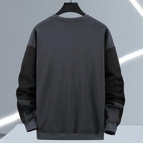 Moletom Masculino Básico Neutro Romenzi RZ988 em detalhe, peça clean e aconchegante com isolamento térmico, conforto e estilo versátil para o inverno.