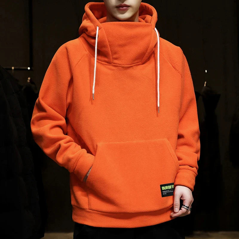 Moletom Masculino Canguru Gola Alta Romenzi RZ105 com capuz bolso canguru e gola alta que oferece estilo conforto e proteção nos dias frios