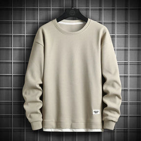 Moletom Masculino Casual Heated Romenzi RZ972 em detalhe, peça versátil com isolamento térmico que oferece aconchego, conforto e estilo moderno.
