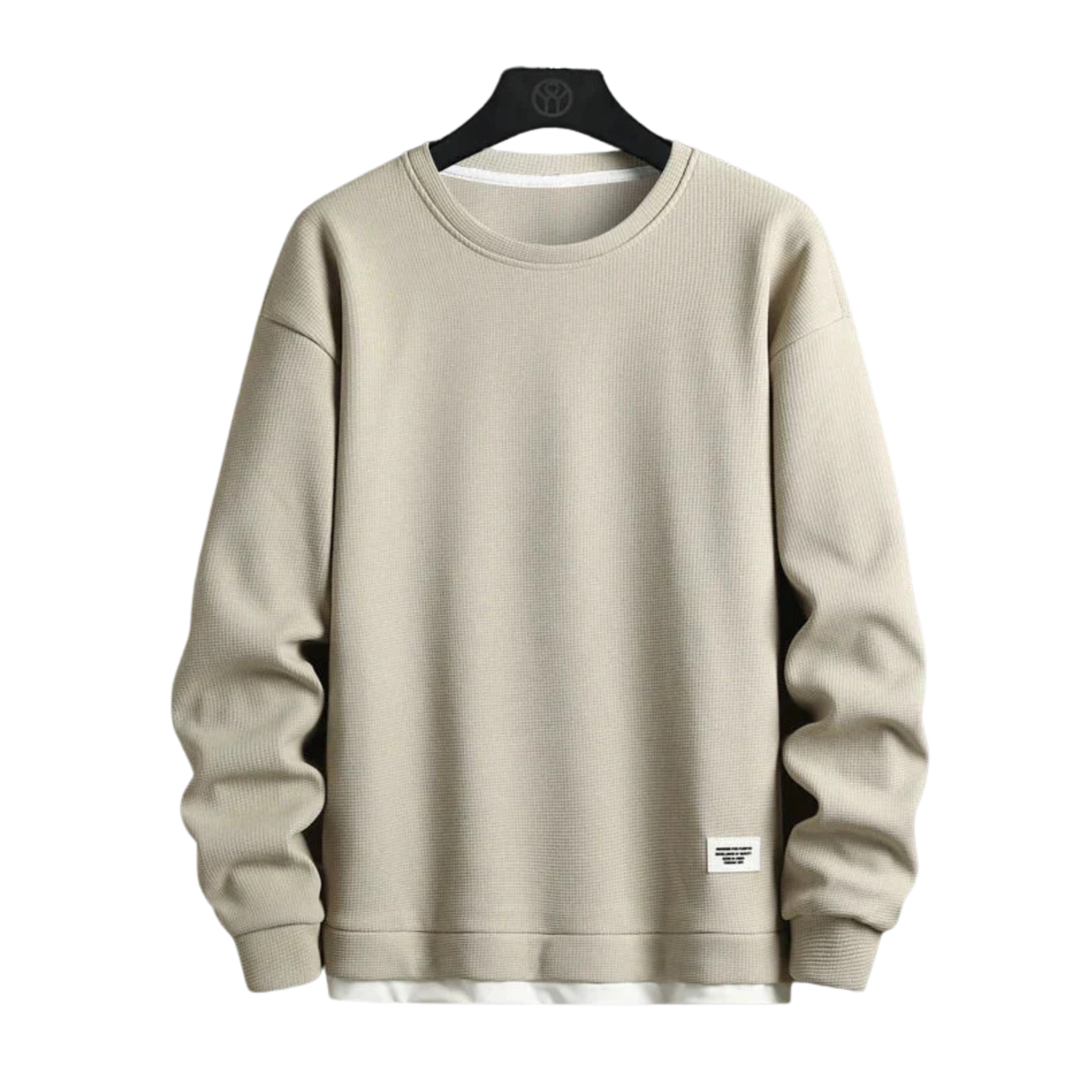 Moletom Masculino Casual Heated Romenzi RZ972 em detalhe, peça versátil com isolamento térmico que oferece aconchego, conforto e estilo moderno.