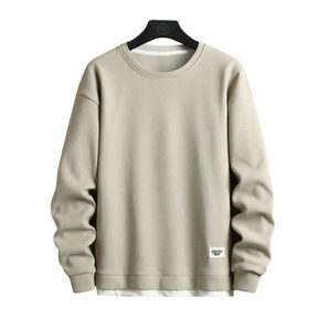 Moletom Masculino Casual Heated Romenzi RZ972 em detalhe, peça versátil com isolamento térmico que oferece aconchego, conforto e estilo moderno.