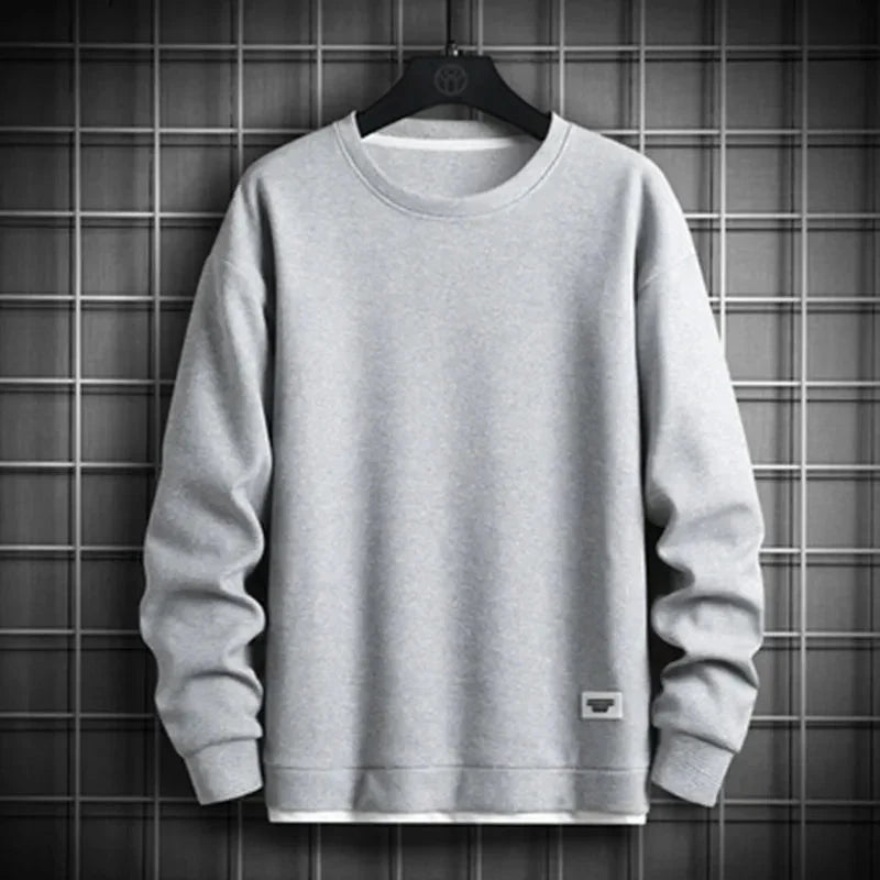 Moletom Masculino Casual Heated Romenzi RZ972 em detalhe, peça versátil com isolamento térmico que oferece aconchego, conforto e estilo moderno.