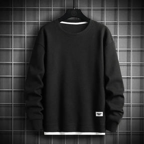 Moletom Masculino Casual Heated Romenzi RZ972 em detalhe, peça versátil com isolamento térmico que oferece aconchego, conforto e estilo moderno.