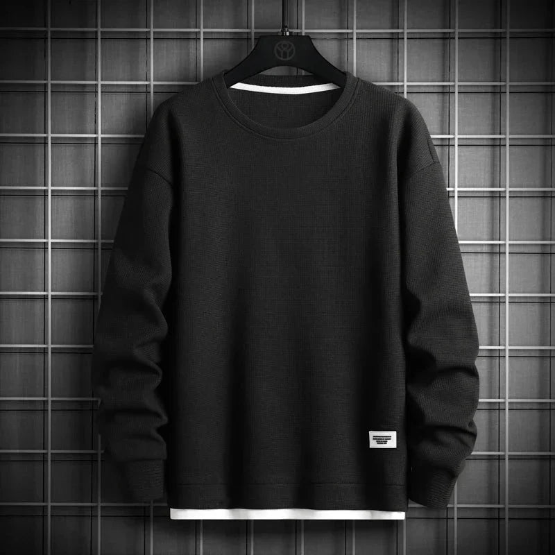 Moletom Masculino Casual Heated Romenzi RZ972 em detalhe, peça versátil com isolamento térmico que oferece aconchego, conforto e estilo moderno.