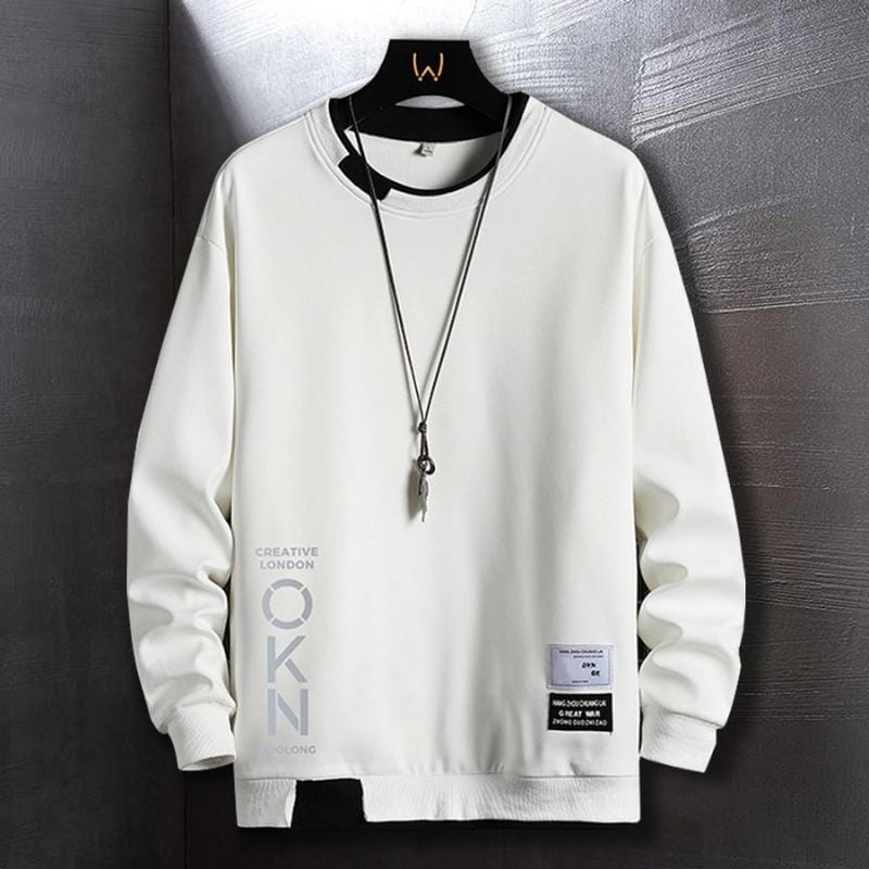 Moletom Masculino Creative London Romenzi RZ983 em detalhe, peça moderna em poliéster premium com isolamento térmico, elegante e confortável.