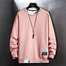 Moletom Masculino Creative London Romenzi RZ983 em detalhe, peça moderna em poliéster premium com isolamento térmico, elegante e confortável.