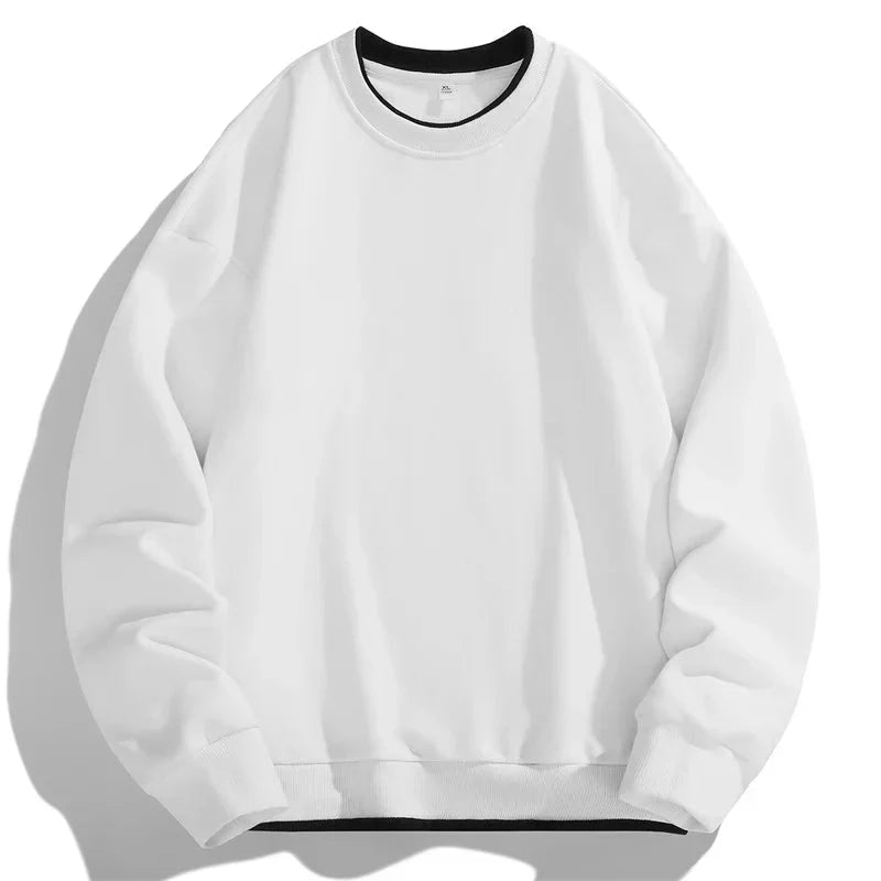 Moletom Masculino Long Basic Romenzi RZ984 em detalhe, peça versátil com isolamento térmico, toque macio e estilo moderno para conforto no inverno.