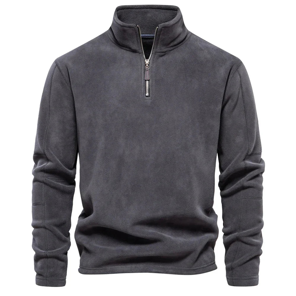 Moletom Masculino Soft de Lã Romenzi RZ973 em detalhe, peça aconchegante com isolamento térmico, versátil para passeios casuais e saídas noturnas.