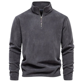 Moletom Masculino Soft de Lã Romenzi RZ973 em detalhe, peça aconchegante com isolamento térmico, versátil para passeios casuais e saídas noturnas.