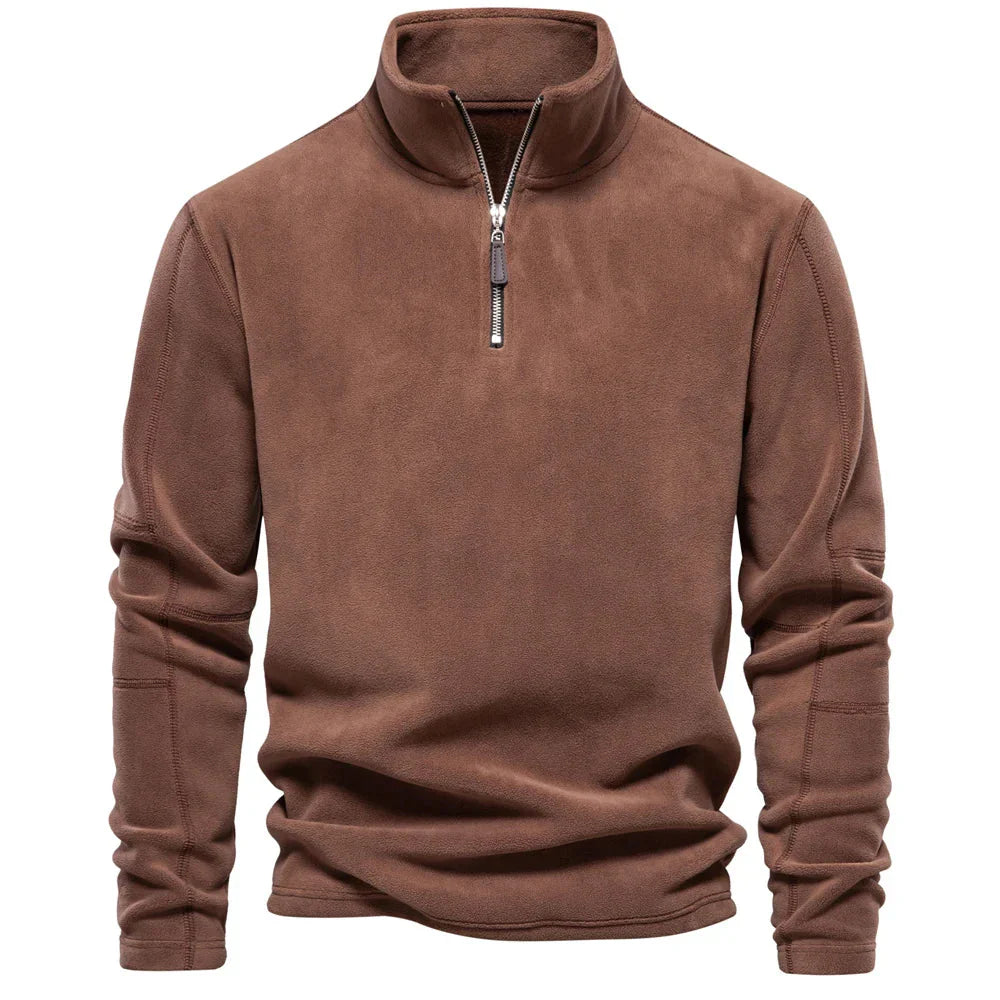 Moletom Masculino Soft de Lã Romenzi RZ973 em detalhe, peça aconchegante com isolamento térmico, versátil para passeios casuais e saídas noturnas.