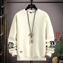 Moletom Masculino Street Wear Romenzi RZ978 em detalhe, peça urbana e versátil com isolamento térmico, tecido macio e estilo moderno para o inverno.