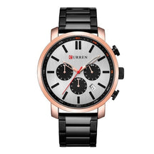 Relógio Masculino CURREN Simplê Romenzi RZ532 com design sofisticado, pulseira em aço resistente e estilo moderno que combina elegância e durabilidade.