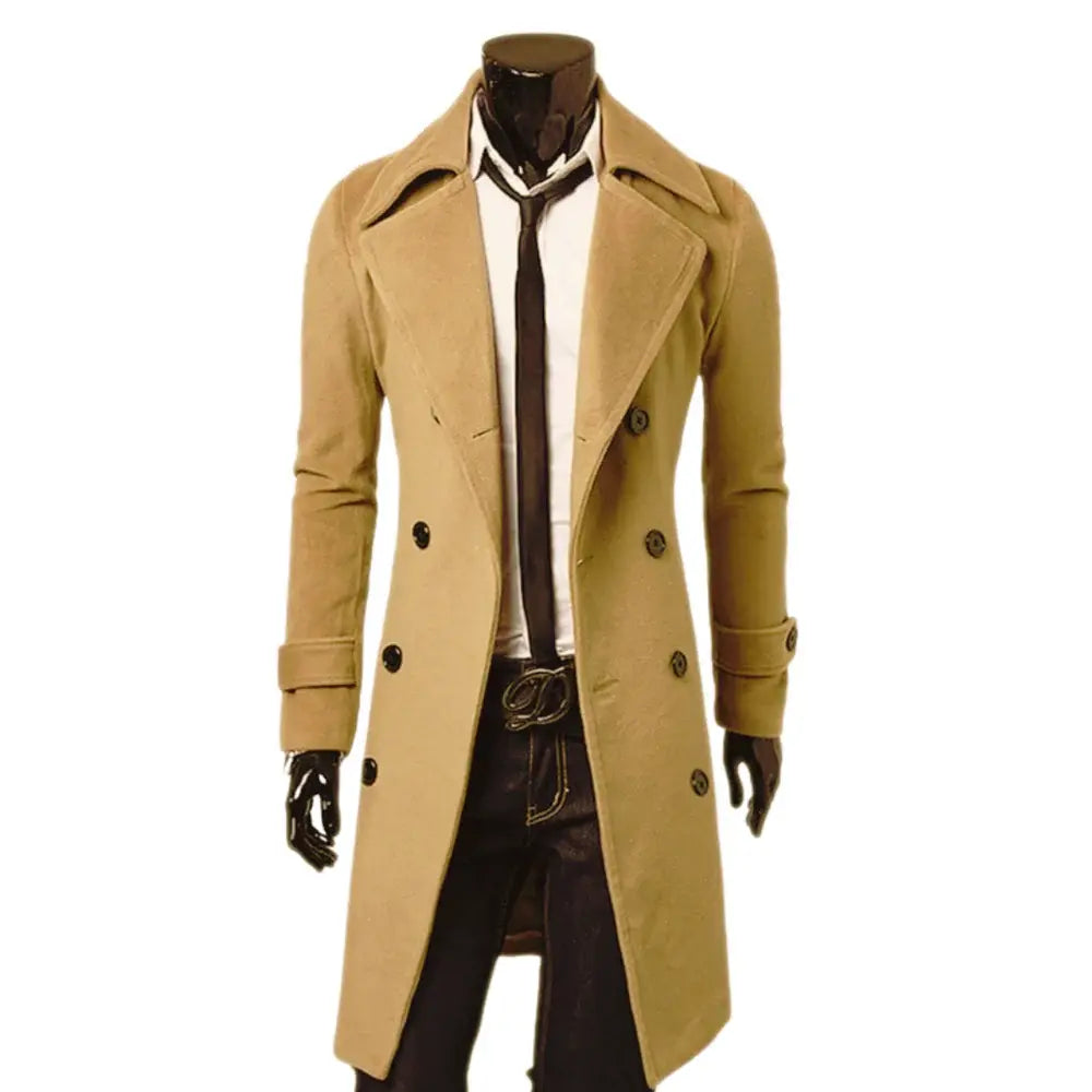Sobretudo Masculino Abotoamento Duplo Romenzi RZ095