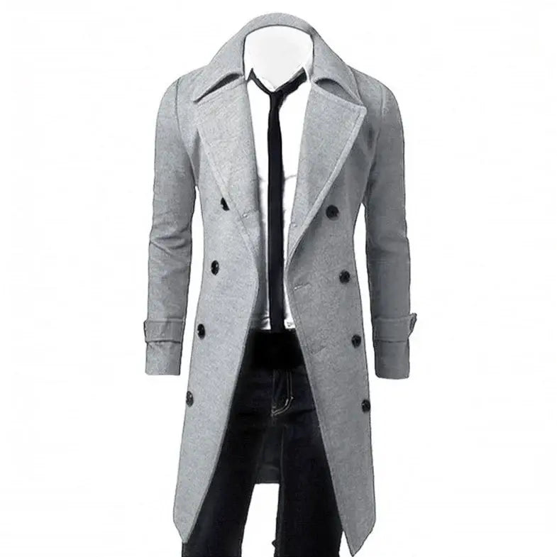 Sobretudo Masculino Abotoamento Duplo Romenzi RZ095