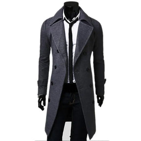 Sobretudo Masculino Abotoamento Duplo Romenzi RZ095