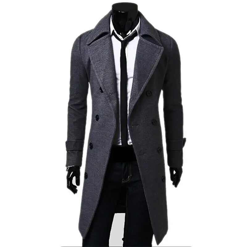 Sobretudo Masculino Abotoamento Duplo Romenzi RZ095