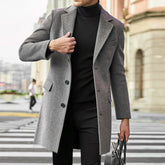 Sobretudo Masculino de Lã Romenzi RZ092 em tecido premium, com design refinado, confortável e ideal para estações frias.