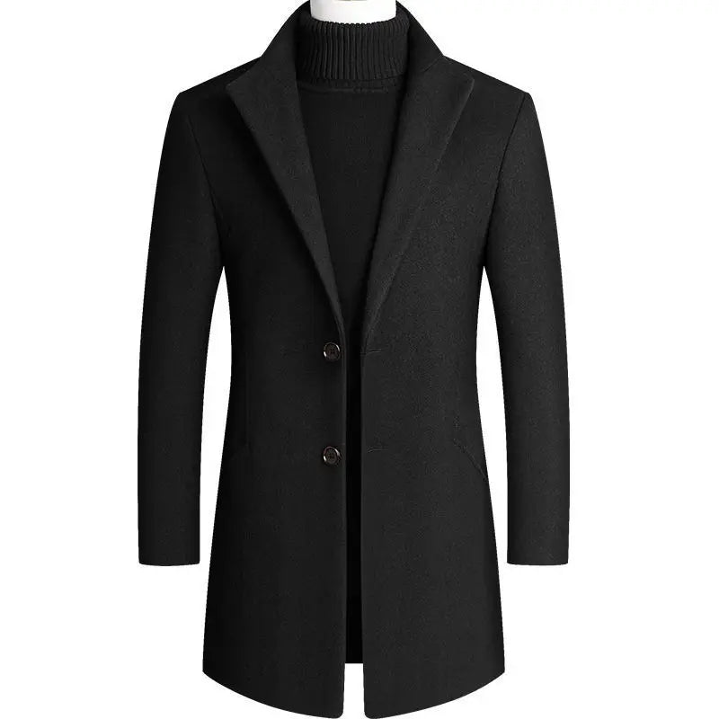 Sobretudo Masculino Grife Romenzi RZ094, com corte refinado e tecido premium, ideal para um visual elegante e sofisticado em estações frias.