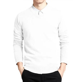 Suéter Masculino Casual Romenzi RZ046 em malha macia, casual e moderna para um look sofisticado e versátil