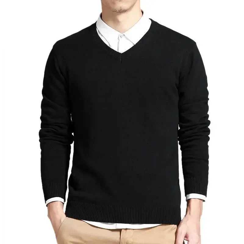 Suéter Masculino Casual Romenzi RZ046 em malha macia, casual e moderna para um look sofisticado e versátil