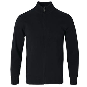 Suéter Masculino com Fecho em Zíper Romenzi RZ753 em detalhe, peça moderna em lã e algodão pima que combina aquecimento, estilo e versatilidade.