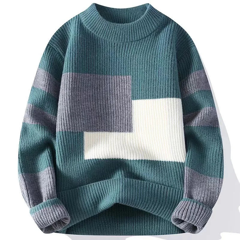 Suéter Masculino de Algodão Romenzi RZ044 em algodão premium, versátil e elegante para o inverno.
