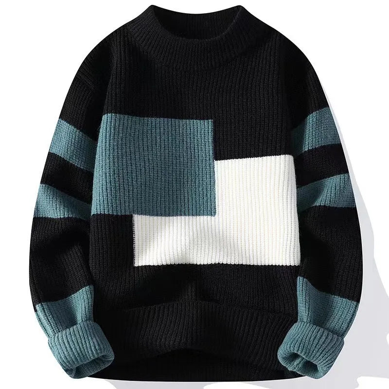 Suéter Masculino de Algodão Romenzi RZ044 em algodão premium, versátil e elegante para o inverno.