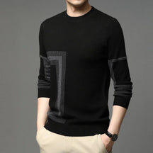 Suéter Masculino Pulôver Atlas Romenzi RZ762 em detalhe, peça moderna e sofisticada com caimento impecável, ideal para looks casuais e profissionais.
