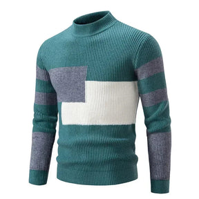 Suéter Masculino Pulôver Romenzi RZ763 em detalhe, peça sofisticada com caimento impecável, ideal para compor looks casuais ou profissionais.