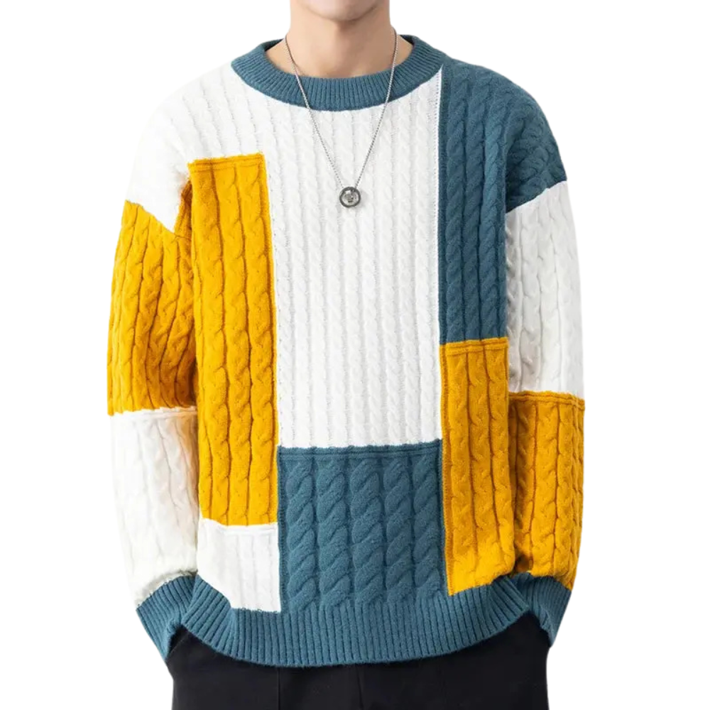 Suéter Masculino Street Romenzi RZ049 com design moderno, confeccionado em materiais de alta qualidade, perfeito para looks casuais e urbanos.