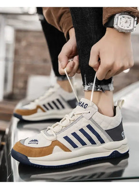 Tênis Casual Masculino Ortopédico Sayd Romenzi RZ335, revestimento premium, costuras reforçadas e suporte ortopédico para máximo conforto.